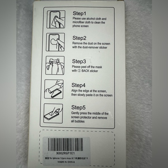 📱✨$5 when bundled- 2 Pack IPhone Screen Protector *2PACK*IPhone 12 PROMAX - Picture 5 of 5